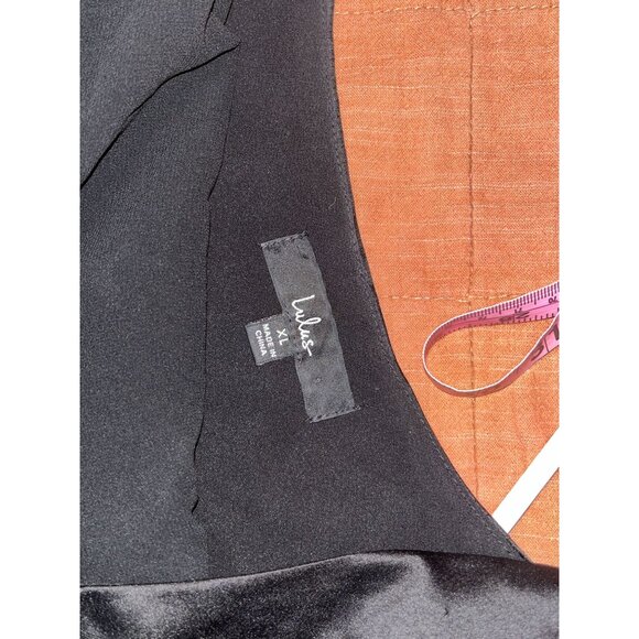 Lulus Good Times Only Black One-Shoulder Maxi Dress XL Elegant Evening Gown - Picture 5 of 8